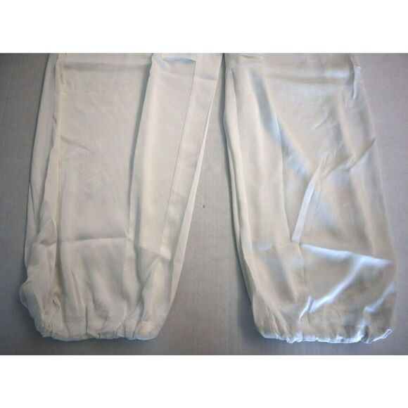 Maeve x Anthropologie OB1862056 Women's Sz S Ivory Silky Parachute Pants - Picture 6 of 8